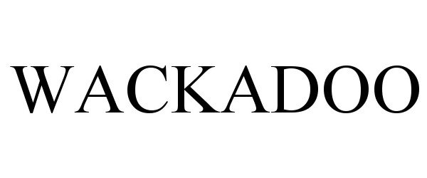 Trademark Logo WACKADOO