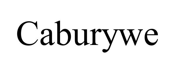 Trademark Logo CABURYWE