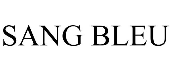 Trademark Logo SANG BLEU