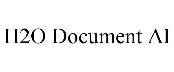 Trademark Logo H2O DOCUMENT AI
