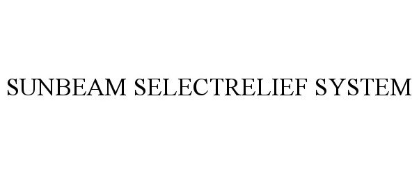  SUNBEAM SELECTRELIEF SYSTEM