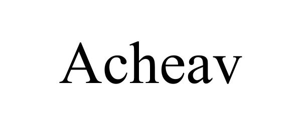 Trademark Logo ACHEAV