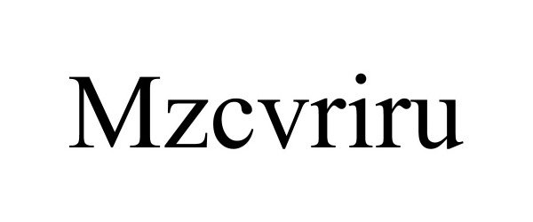 Trademark Logo MZCVRIRU