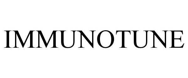 Trademark Logo IMMUNOTUNE