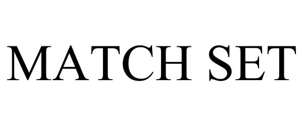 Trademark Logo MATCH SET