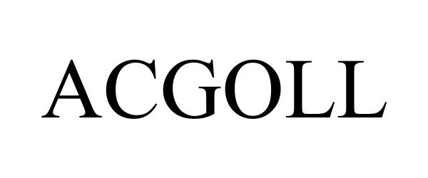 Trademark Logo ACGOLL