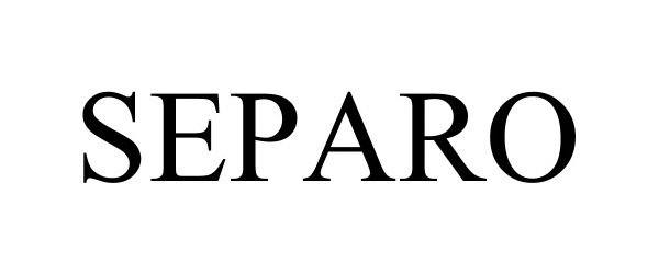 Trademark Logo SEPARO