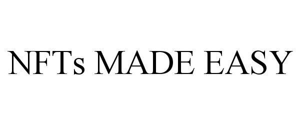 Trademark Logo NFTS MADE EASY
