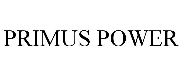 Trademark Logo PRIMUS POWER