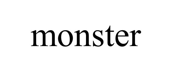 Trademark Logo MONSTER