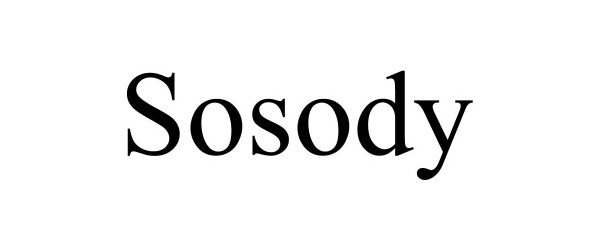 Trademark Logo SOSODY