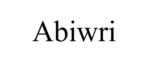 Trademark Logo ABIWRI