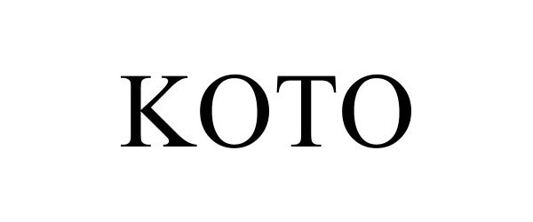 Trademark Logo KOTO