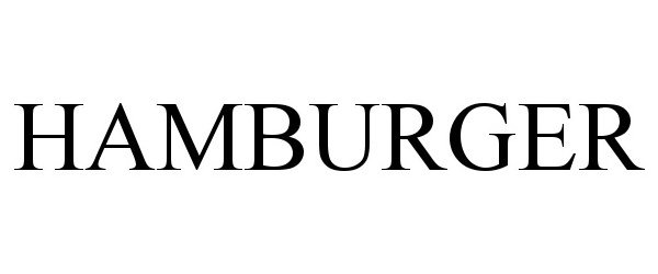 Trademark Logo HAMBURGER