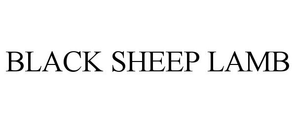  BLACK SHEEP LAMB