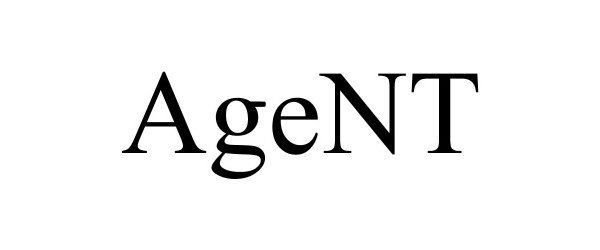 Trademark Logo AGENT