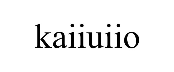 Trademark Logo KAIIUIIO