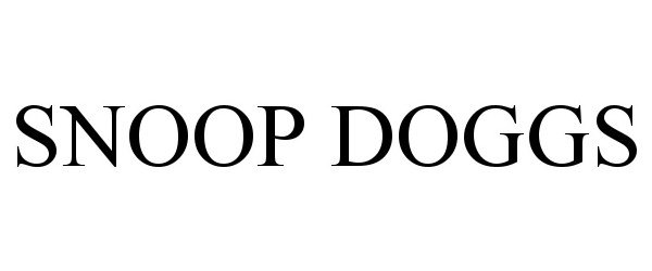 Trademark Logo SNOOP DOGGS