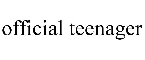 OFFICIAL TEENAGER