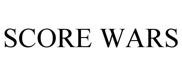 Trademark Logo SCORE WARS