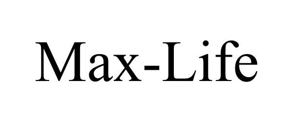 Trademark Logo MAX-LIFE
