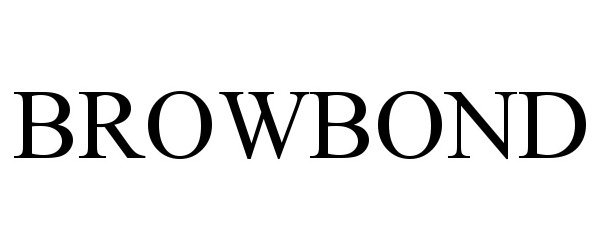 Trademark Logo BROWBOND