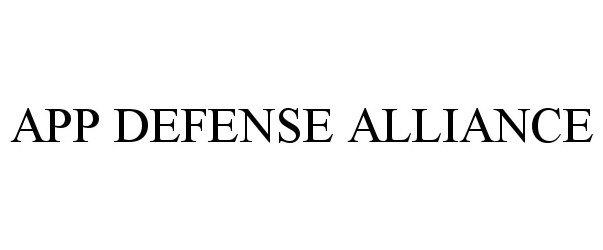 Trademark Logo APP DEFENSE ALLIANCE