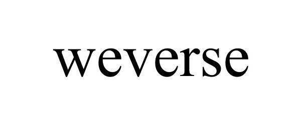 Trademark Logo WEVERSE
