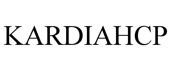 Trademark Logo KARDIAHCP