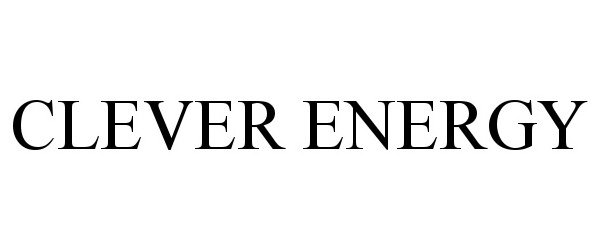 Trademark Logo CLEVER ENERGY