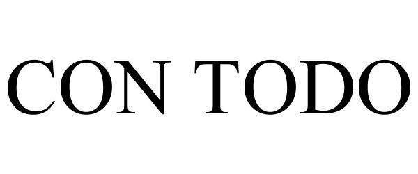 Trademark Logo CON TODO