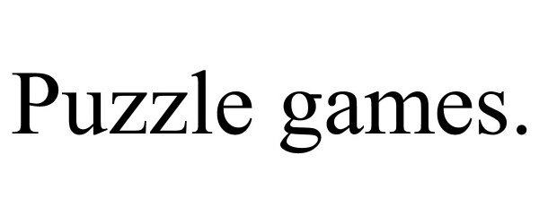 Trademark Logo PUZZLE GAMES.