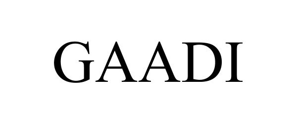 Trademark Logo GAADI