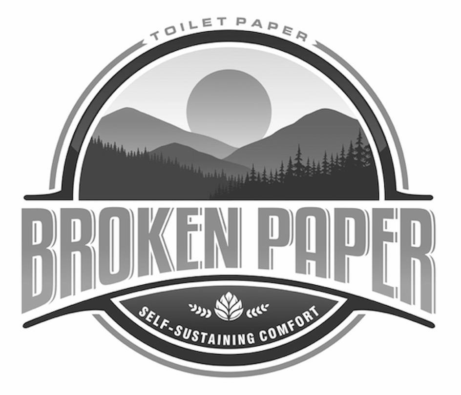 Trademark Logo TOILET PAPER BROKEN PAPER SELF-SUSTAINING COMFORT