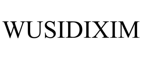 Trademark Logo WUSIDIXIM