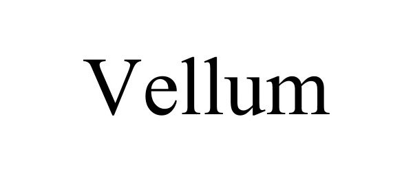 Trademark Logo VELLUM