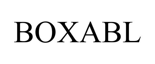 Trademark Logo BOXABL