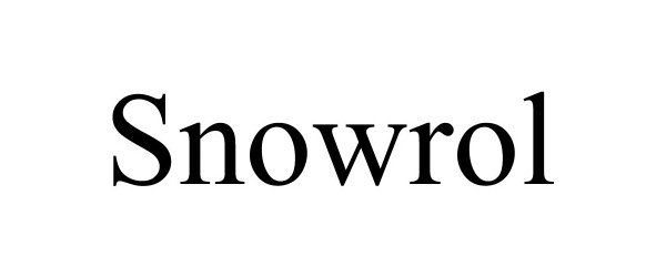 Trademark Logo SNOWROL