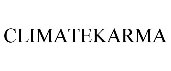 Trademark Logo CLIMATEKARMA