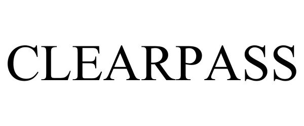 Trademark Logo CLEARPASS