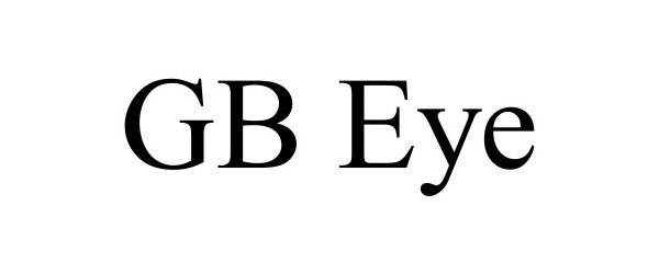 Trademark Logo GB EYE