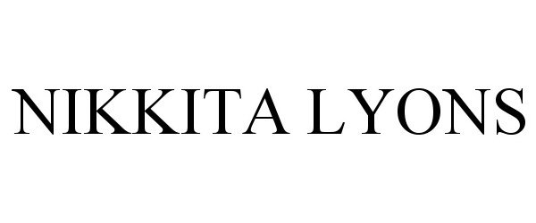 Trademark Logo NIKKITA LYONS