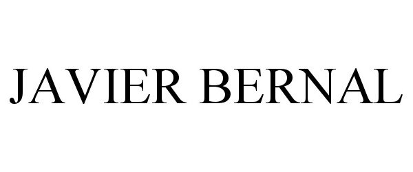 Trademark Logo JAVIER BERNAL