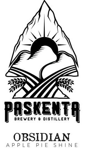 Trademark Logo PASKENTA BREWERY & DISTILLERY OBSIDIAN APPLE PIE SHINE