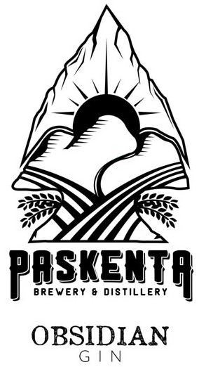 Trademark Logo PASKENTA BREWERY & DISTILLERY OBSIDIAN GIN