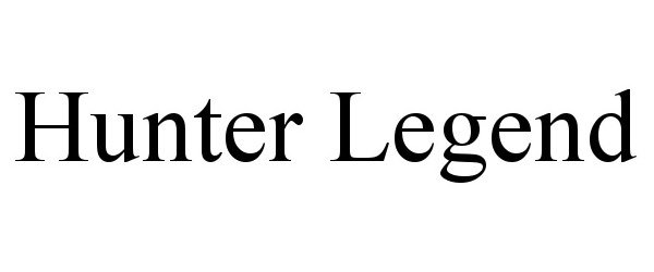Trademark Logo HUNTER LEGEND