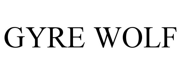Trademark Logo GYRE WOLF