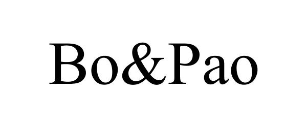 Trademark Logo BO&amp;PAO