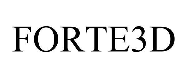 Trademark Logo FORTE3D