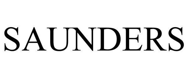 Trademark Logo SAUNDERS